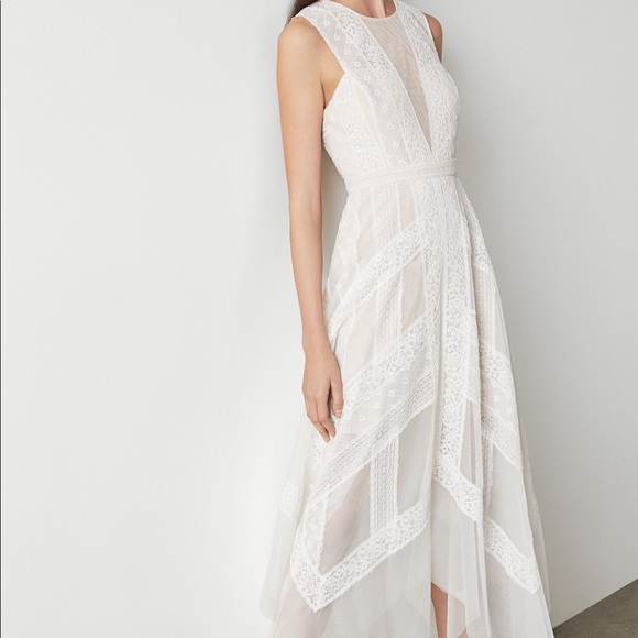 BCBGmaxazria Andi lace white dress ( worn once!) - Picture 1 of 8